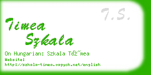 timea szkala business card